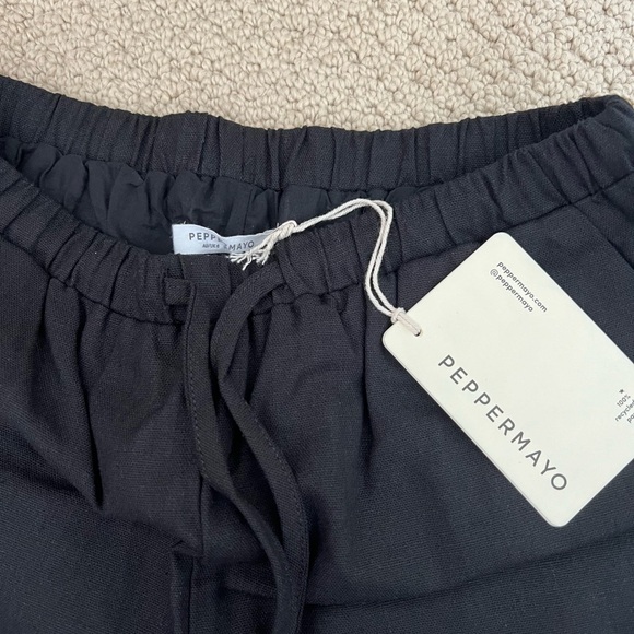 PepperMayo black linen pants - Picture 2 of 3